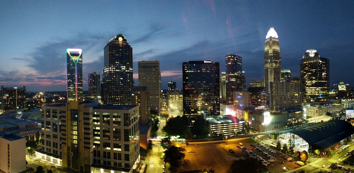 Aerial view of Charlotte, NC