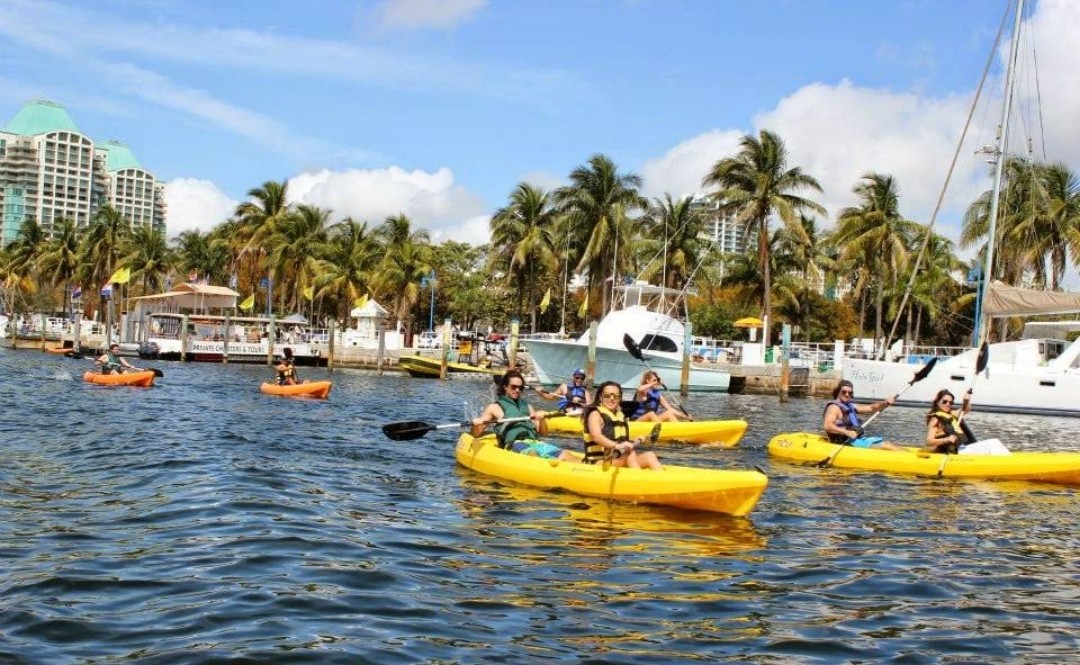 Aerial view of Miami, FL