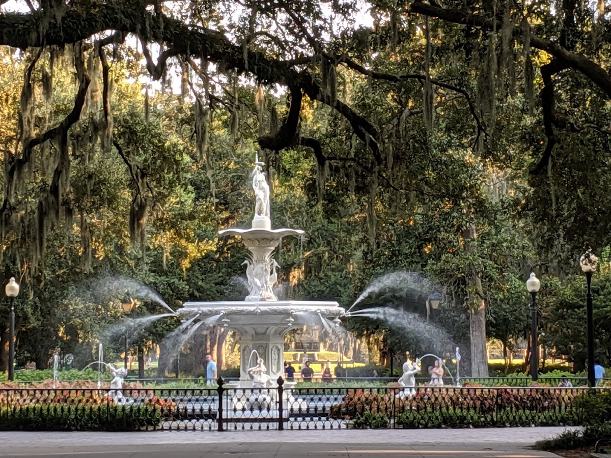 Aerial view of Savannah, GA