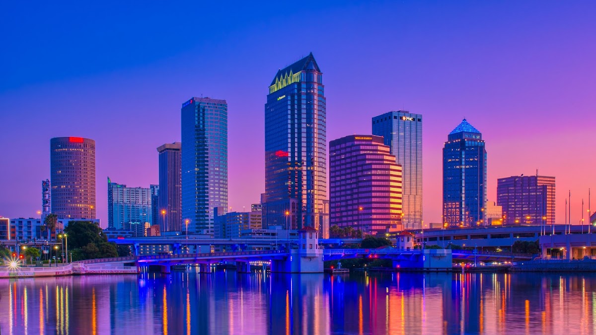 Aerial view of Tampa, FL